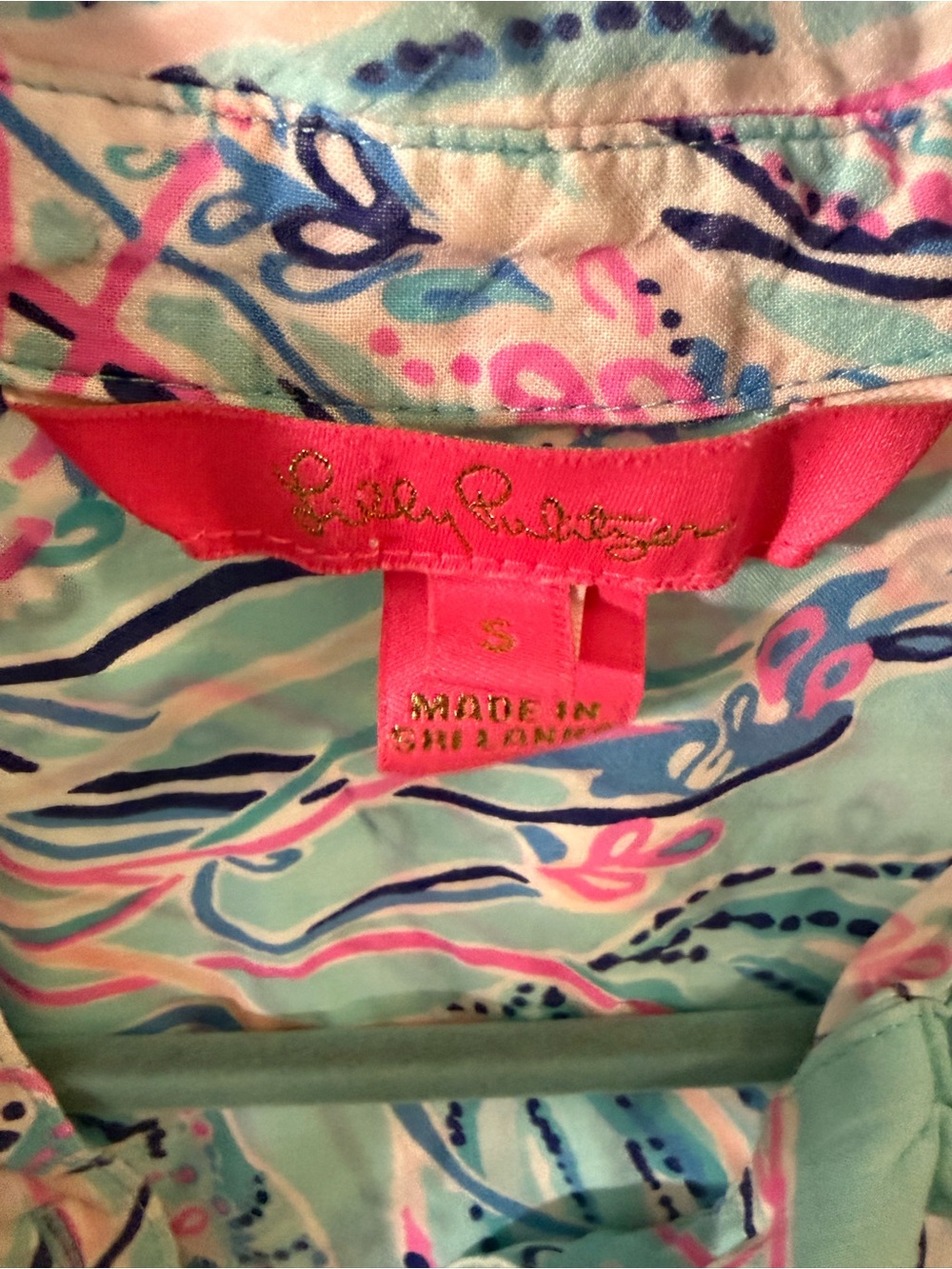 Lilly Pulitzer Natalie Shirtdress Rayon Cover-Up - Picture 4 of 5